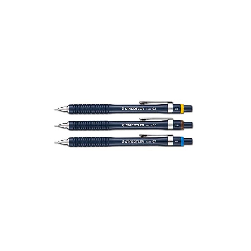 Staedtler Mechanical Pencil for Drafting, 0.3+0.5+0.7mm, 925-75-03+05+07, 3-Piece Set