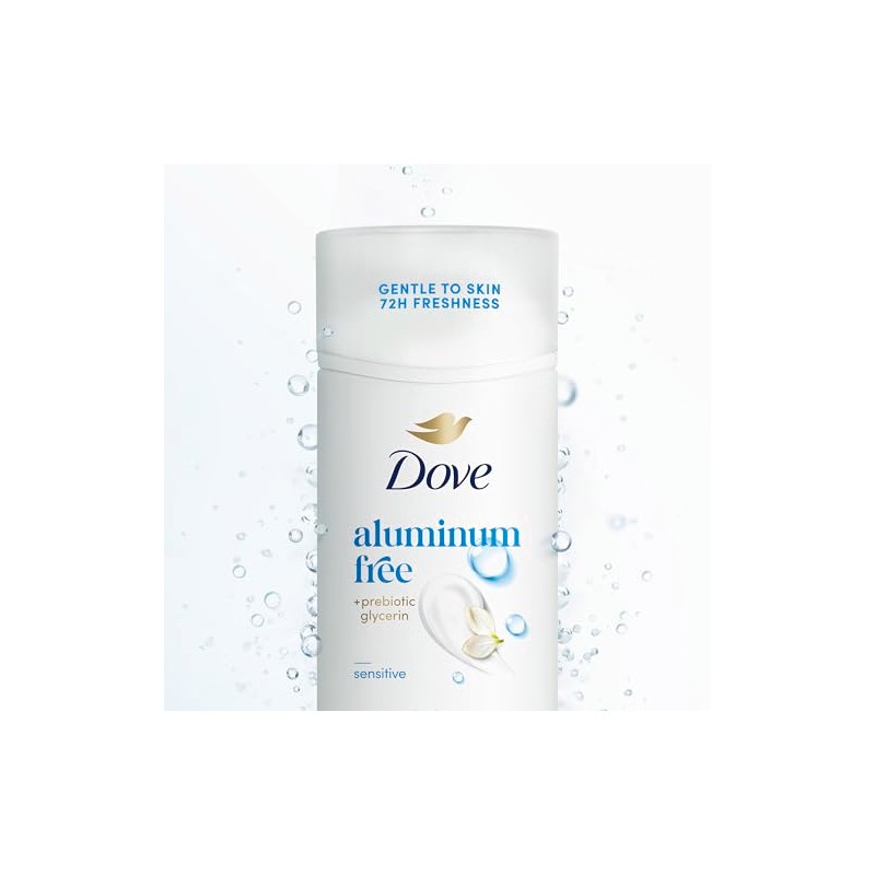 Dove Deodorant Stick Sensitive for 72 Hour Odor Protection Aluminum