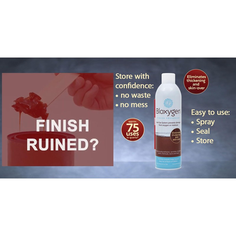 Bloxygen Preserver. Spray, Seal, and Store. 1 can Pack. Inert