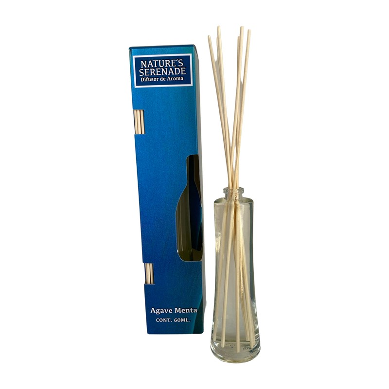 NATURE'S SERENADE DIFUSOR DE Aroma Varillas Agave Menta (Paquete DE