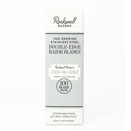 Rockwell Razors Replacement Blades 100 Pack Stainless Steel Single Blade Razor Shave (100)