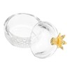 FUNOMOCYA Crystal Nail Art Cup Pomegranate Lid Dappen Dish for