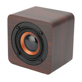 wendeekun Wooden Retro Bluetooth Speaker, Loud Bamboo Wood Home Audio Wireless Speakers with Subwoofer, Vintage Wooden Speaker for Room Decoration Home Travel Outdoor(Walnut (export version))