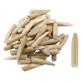 HARSKIYER 150 Pcs Solid Wood Pocket Hole Plugs for Screw Holes, 3/8 Inch Pine Wood Dowels Pins, Hardwood Plugs Pocket Hole Filler for Pocket Hole Jig