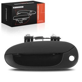 A-premium - Manija de Puerta Exterior Delantera Izquierda del Lado del Conductor Compatible con Kia Spectra 2002 2003 2004, Imprimado Negro, Reemplazo# 0K2FB-59410, 0K2N1-59410XX
