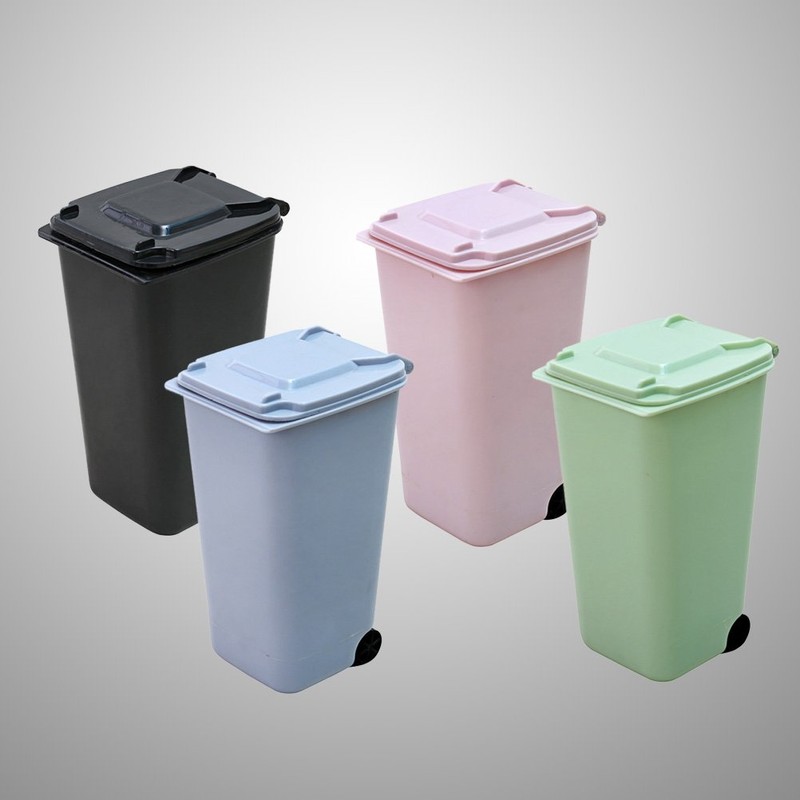 TOYMYTOY Office Trash Can, Desktop Mini Trash Bin, Garbage Bin