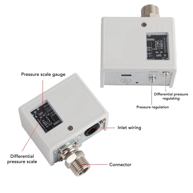 20KG Pressure Switch Set All Copper Core IP40 Dryer Boiler