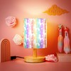 VIHOSE Rainbow Unicorn Table Lamp for Bedroom Kids Bedside Lamp