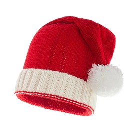 Kiwinvou Christmas Hat, Santa Hat, Parent-Child Knitted Xmas Holiday Hat Warm Soft for Adults Kids (Child)