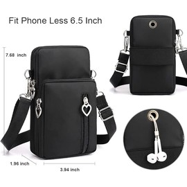 E-Tree Bolsa Bandolera para Mujer, Bolso Cruzada con Cierre, Bolsas Pequeñas del Casual, Chica y Ligero, Bolso de Nailon para Teléfono,Bolso de Hombro,Bolsas Cross-Body para Mujer