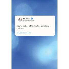 Notebook -Dandhiya Partner - A Funny Indian Asian Hindi Gujrati Urdu Punjabi novelty lined notebook/journal. Travel Friendly. 200 pages. 90gsm paper. A5 Notebook