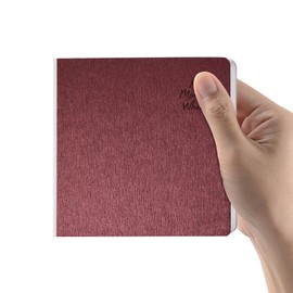 Mifuner Dark Red Hardcover Sketchbook Square Hardbound Sketch Journal 4.7 x 4.7 Inch 42 Sheets Art Book 250GSM Ultra Smooth Paper Ideal for Pencils,Water Color Pen,Marker Pen