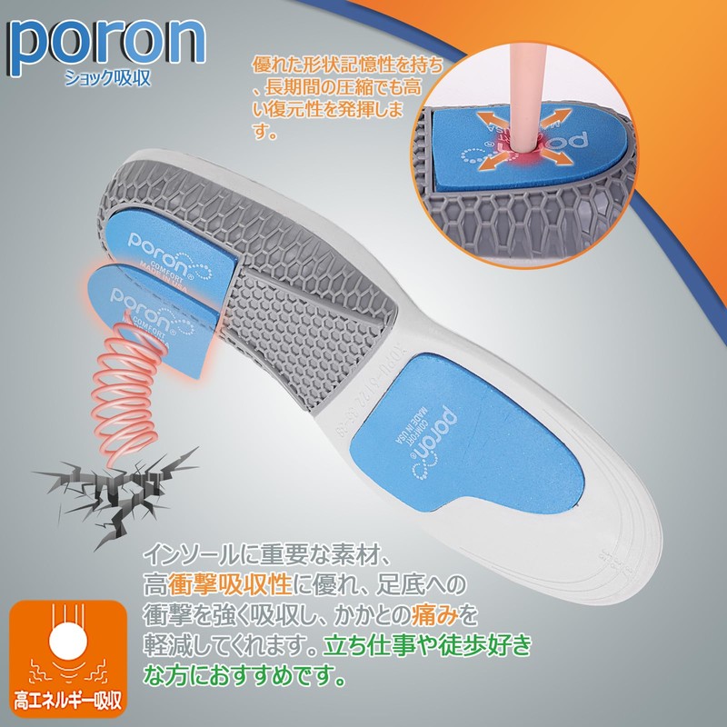Smilefoot Warm Insole, Standing Work, No Fatigue, Brushed Insole, Shock