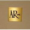 Acoustic Research AR Turntable Brass Badge _ Exact Repro Tag Nameplate THE BEST
