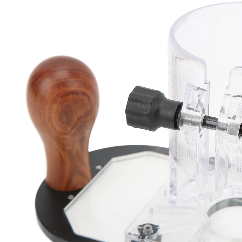 Handheld Router Plunge Base, Aluminium Alloy, Blackening Treatment, Circular Locking