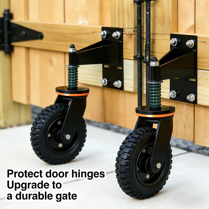 6 Inch Heavy Duty Gate Wheel, 650 lb Capacity, Fits