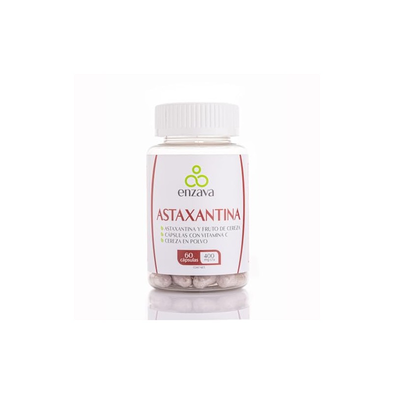 Astaxantina 18 mg con Vitamina C y Fruto de Cereza
