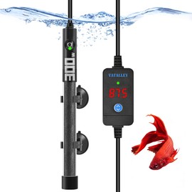 Submersible Fish Tank Heater for Aquarium: 50W/100W/200W/300W/500W Betta Turtle Heaters with Adjstable Temperature Digital LED Controller - Overheating and Off-Water Protection for 40-60 Gallon