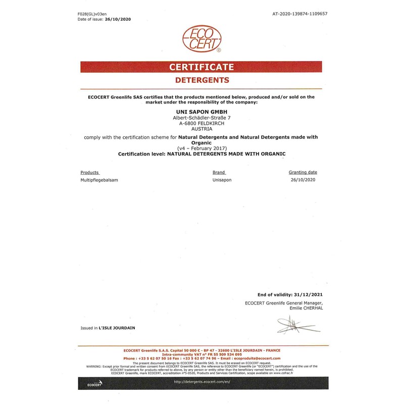 Uni Sapon Organic Cleaning Basic Set Concentrates, 5 Products with