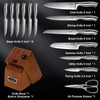 Kuisine Premium Knife Set,One Piece Molding High Carbon Stainless Steel