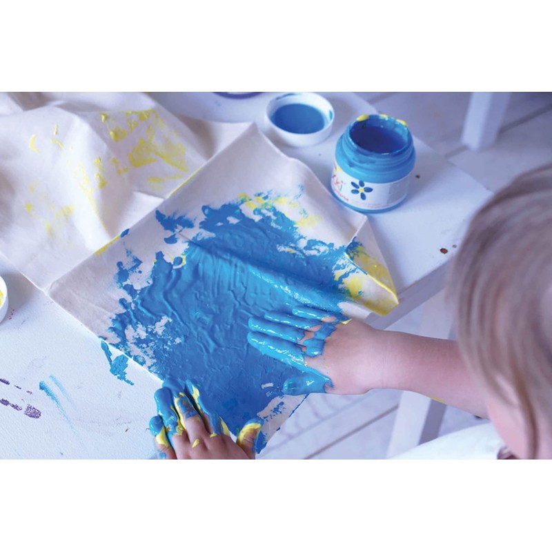 Eduplay ''Mucki Finger Paint Textile White 150 Ml'', Multi Colour