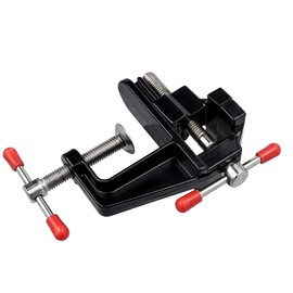 Yakamoz Mini Vise Clamp Small Bench Vice Clamp on Adjustable Pliers Carve Table Jaw Clamp Drill Press Vice for Wood Craft Carving Jewelry Making DIY Clip on Tool