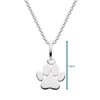 Dew Sterling Silver Paw Print Necklace, 18"