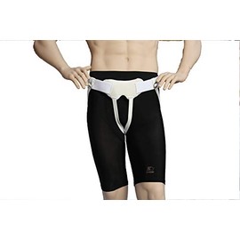 Alpha Medical Single/Double Inguinal Hernia Aid | Truss Belt | Sports Hernia Belt | Removable Compression Pads | Groin Hernia | Post Surgery Aid| L8310 (Large)