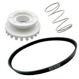 Ninayu Upgraded WH05X24185 Washing Machine Clutch & WH01X24434 Washer Spring & WH01X27538 Washer Drive Belt - for GE Hotpoint Clothes Washer Replaces 4588013 AP5993402 PS11729473 EAP11729473