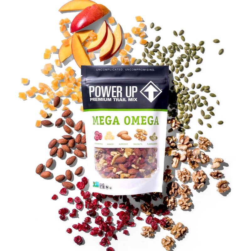 Power Up Trail Mix, Mega Omega Trail Mix, Non-GMO, Vegan,