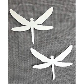 DCentral Two Dragonflies Flexible Screen Magnets Decor; Double-Sided. Safety White-Easier to See Day & Night. Decorative. Helps to Stop Walking into Screens, Size W 6" x L 5"