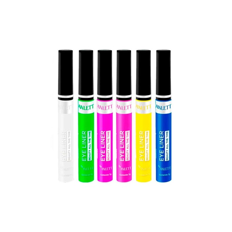 Kit delineador Anlett con 6 piezas #4 multicolor cont. Por