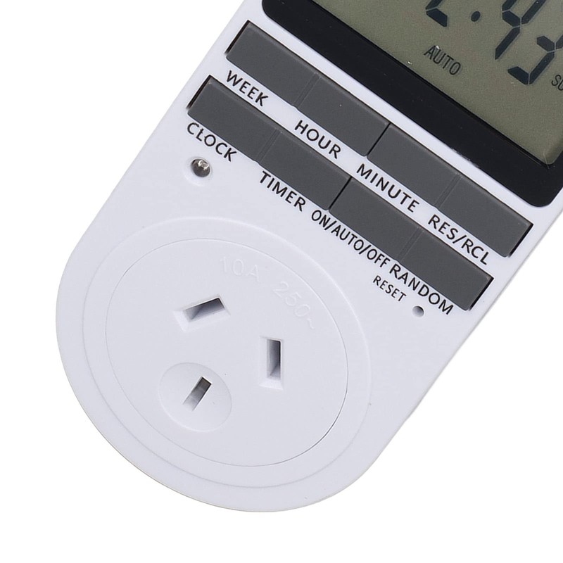 24 Hour Digital Timer Outlet, 7 Day Programmable Timer Indoor,