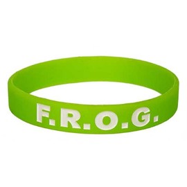 Sterling Gifts F.R.O.G. Fully Rely on God Silicone Bracelets Package of 12