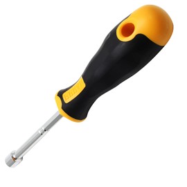 Piutouyar 7mm Socket Wrench Screwdriver, Hex Nut Driver, Steel Cushion Grip Screwdriver for Hand-Making, Repair