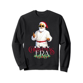 Groovy Santa Clause in his Christmas Era White Santa Suit Sweatshirt