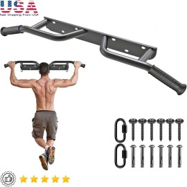 Heavy Duty Wall Mounted Pull Up Bar Multifunctiona