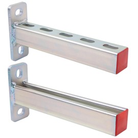 2 Pack Fasteners Braces,Steel Bracket,Steel Frame Stands, Display Stands, Pipe Stands, Metal Support Channel.10 Inch Long