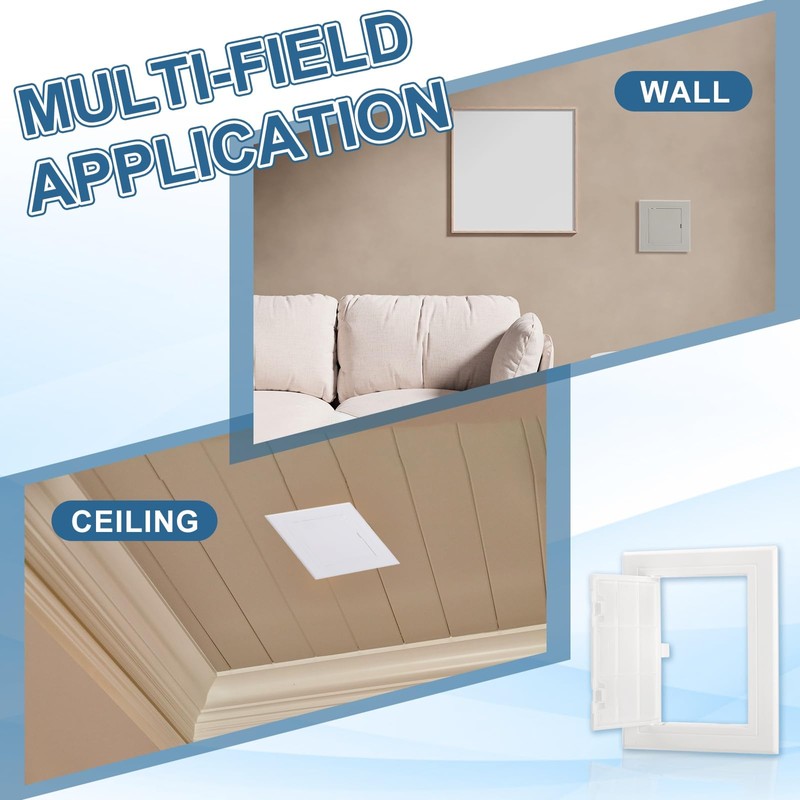 PATIKIL Access Panel for Drywall 115x145mm, 1 Set ABS Plastic