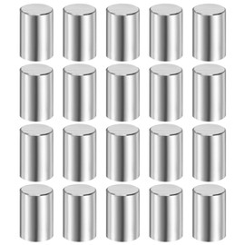 sourcing map 20 Pcs 10 mm x 15 mm Dowel Pins 316L Stainless Steel Cylindrical Dowel Pins Shelf Support Peg Pin Rod Fasten Elements Metal Shelf Pegs Silver Tone