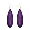 Bohemian Geometric Natural Wooden Earrings Dangle Lightweight Teardrop African Ethnic