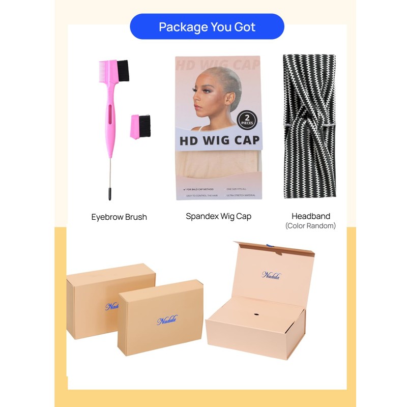 Nadula Bye Bye Knots Glueless Kinky Curly Drawstring Wig Human