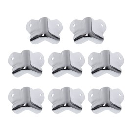 8 x Metal Speaker Corner Brackets for Musical Instruments Guitar Amplifier Speaker Stand Rock White