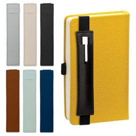 RSYHVG 6 Pack Adjustable Elastic Band Pen Holder Holder for Diary Planning Book Notebook (Black, White, Brown, Gray, Light Blue,dark blue)