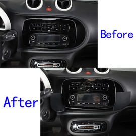 DIYUCAR Aufbewahrungsbox für Benz Smart 453 Fortwo Forfour 2015–2020, Auto-Organizer (Seiten-LCD-Bildschirm)