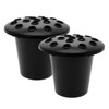 POFET 2PCS Grave Flower Pots Plastic Grave Flower Holders With