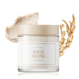 I'm from I'm from Rice Mask 3.88 Oz, Gentle Exfoliating Wash Off Facial Mask for Dull, Rough Skin, Pore Clearing, Remove Dead Skin Cells, Uneven Skin Tone, Smooth Skin, Moiustirinzg, Radiant