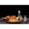Lonffery Salt and Pepper Shakers Set, Stainless Steel Salt Containers