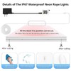 Neon Rope Lights, 50FT RGB Led Strip, Waterproof IP67, DIY