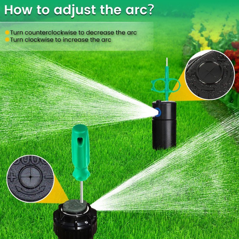 Gulfmew 4 Pack Sprinkler Adjustment Tool Compatible with Rain Bird